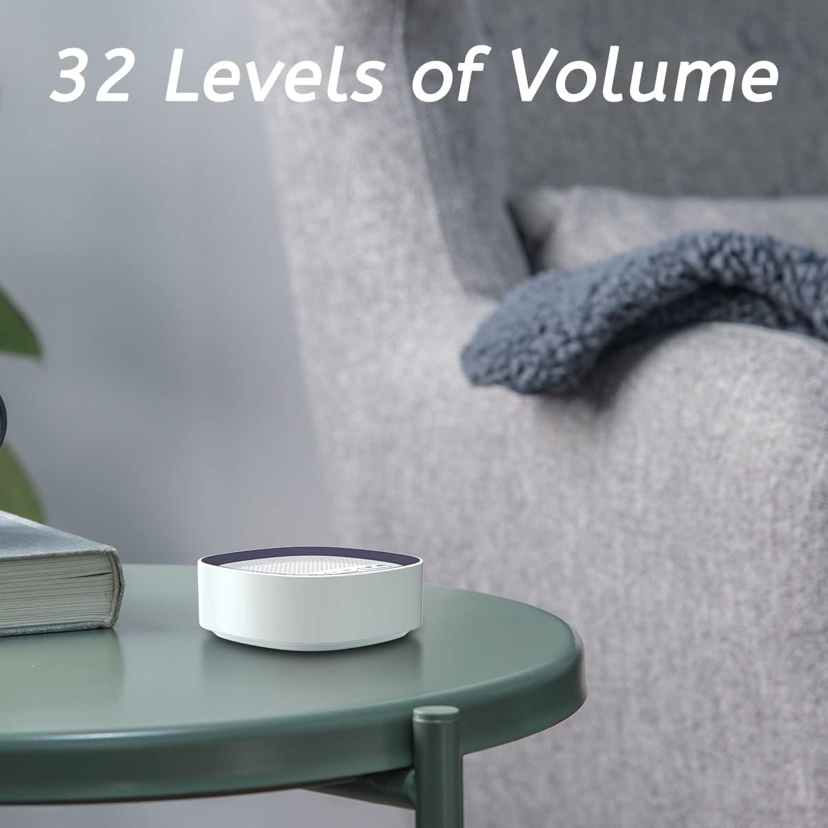 Sleep White Noise Sound Machines with 30 Soothing Sounds 3.5 mm Headphone Jack 5 Timer Settings 32