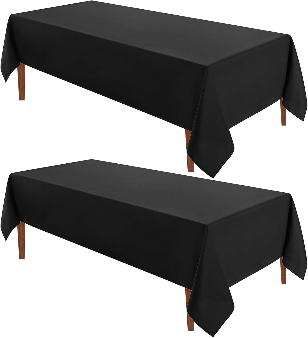 VidaFete Tablecloth 60 * 120inch 2pack Rectangle Table Cloth Polyester, Stain Wrinkle Resistant