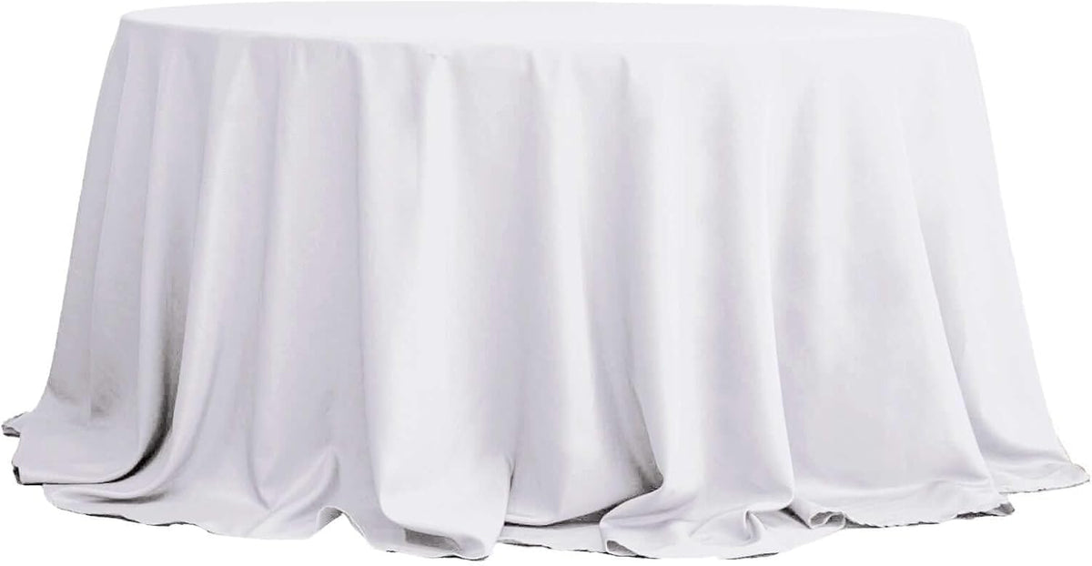 Efavormart Round Tablecloth, 132 Inch Stain & Wrinkle Resistant Washable Table Cloth, Decorative