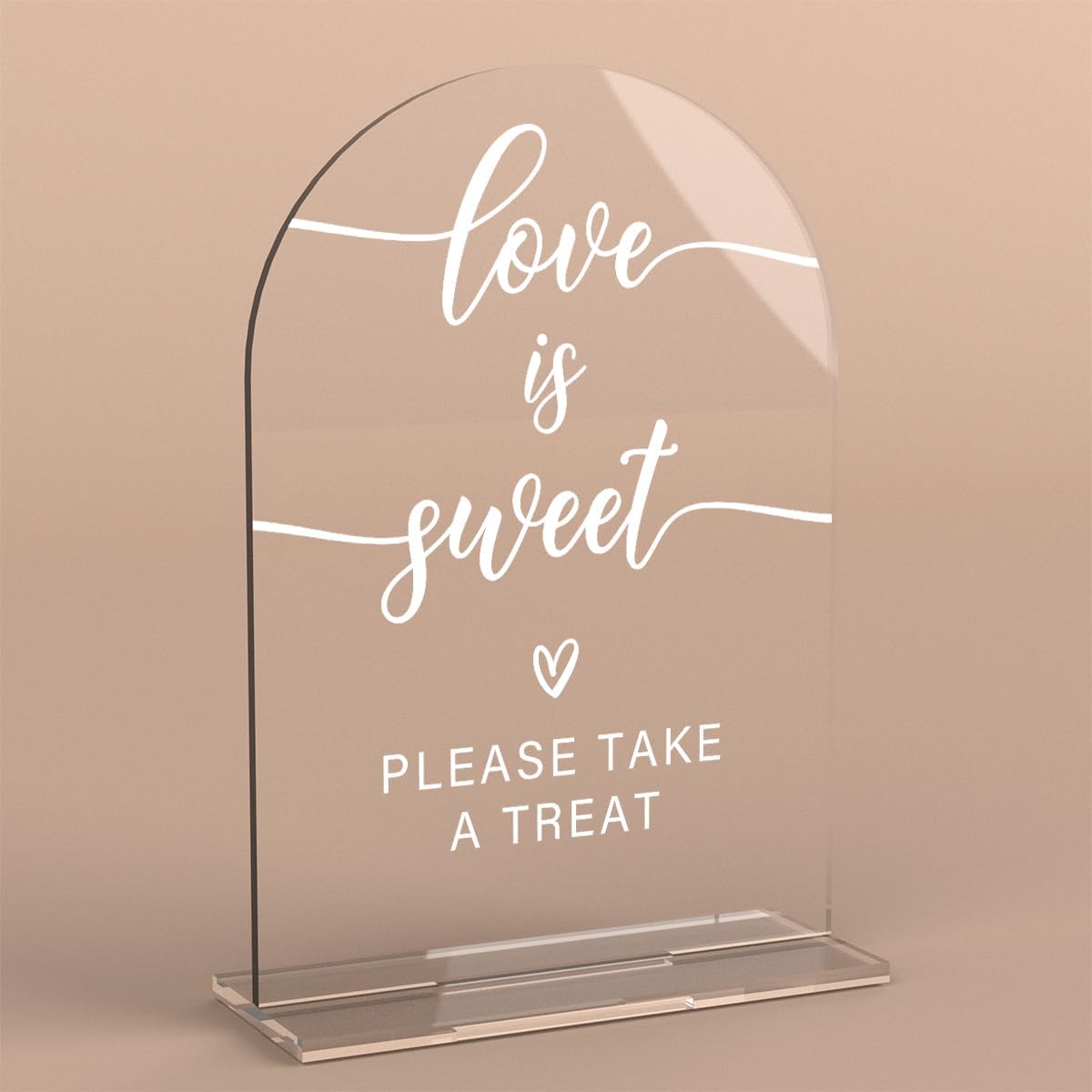 Acrylic Wedding Sign Love is Sweet Sign for Wedding Wedding Signs for Ceremony Modern Calligraphy