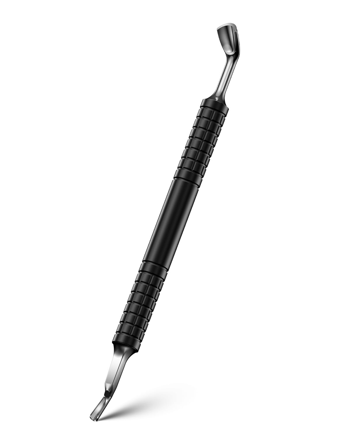 FERYES Upgraded Horseshoe Shape Cuticle Pusher with Fork, 2-in-1 Cuticle Remover Tool, Stainless