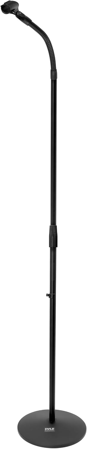 Pyle Universal Microphone Stand - M-6 Mic Holder USA Standard Adapter and Height Adjustable from