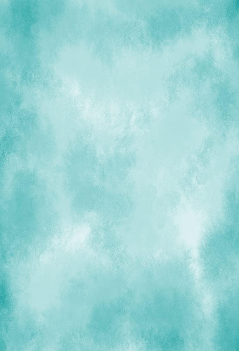 6.5x10ft Aqua Abstract Solid Photography Backdrops Gradient Portrait Photo Booth Background for