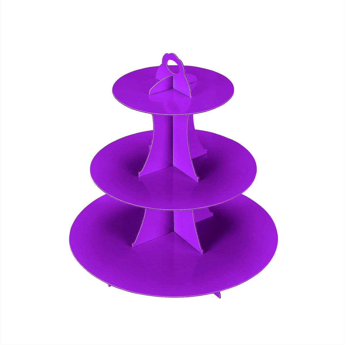 3-Tier Cupcake Stand, Cake Stand holder, Tiered DIY Cupcake Stand Tower for Dessert Table Displays