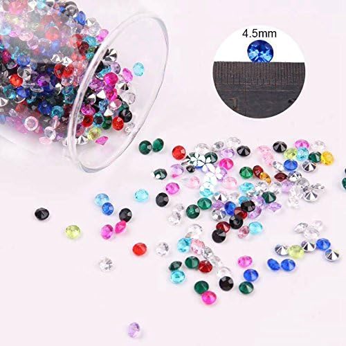 10000 pcs/Pack Wedding Table Scatter Confetti Crystals Acrylic Diamonds Vase Fillers 4.5 mm