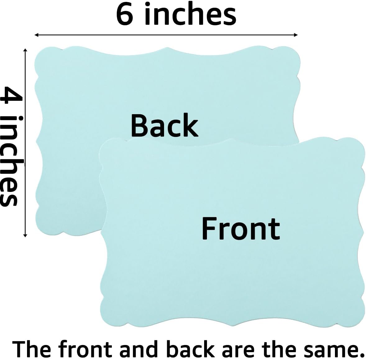 50 Pack Blank Kraft Cards Cardstock Thick Paper Brown Greeting Cards for DIY Gift Card Menus, Baby