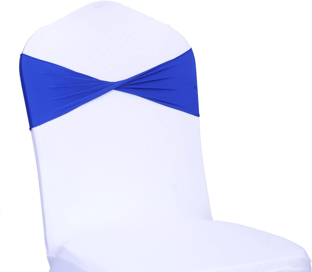 MDS Pack of 200 Spandex Chair Sashes Bows Elastic Stretch Dining Chair Bands Ties Without Slider