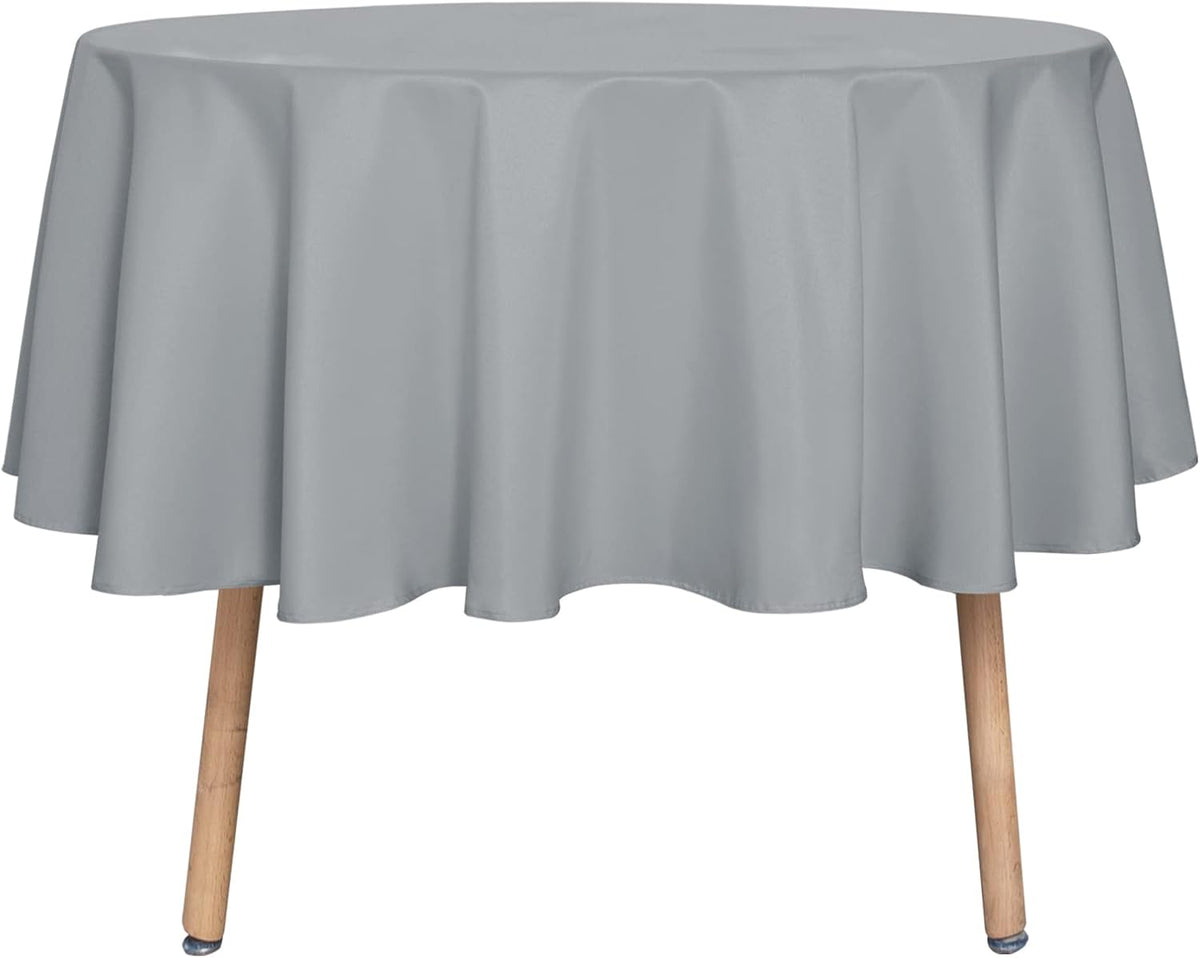 sancua Round Tablecloth - 48 Inch - Water Resistant Spill Proof Washable Polyester Table Cloth