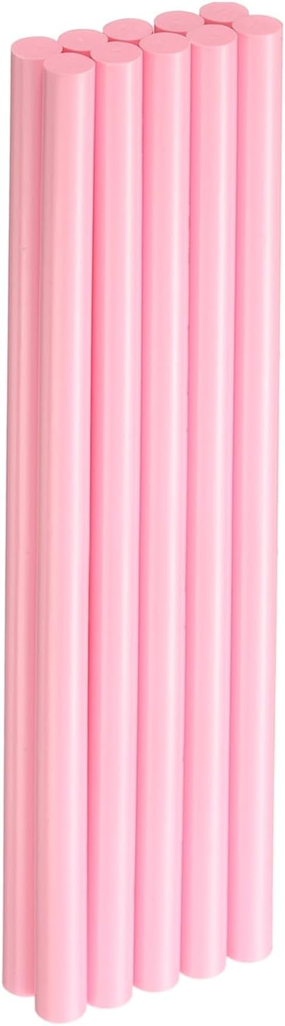 HARFINGTON 10pcs Hot Glue Sticks 0.43" Dia x 9.84" Long EVA Mini Hot Melt Adhesive Glue Stick for