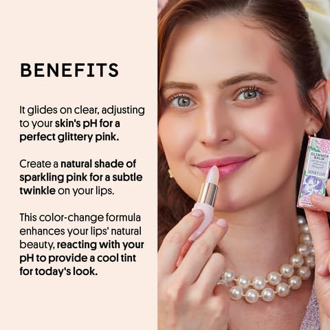 Winky Lux Unicorn Glimmer Balm & Rose Glimmer Balm Duo – Hydrating ph Lip Balm, Natural Pink Tint