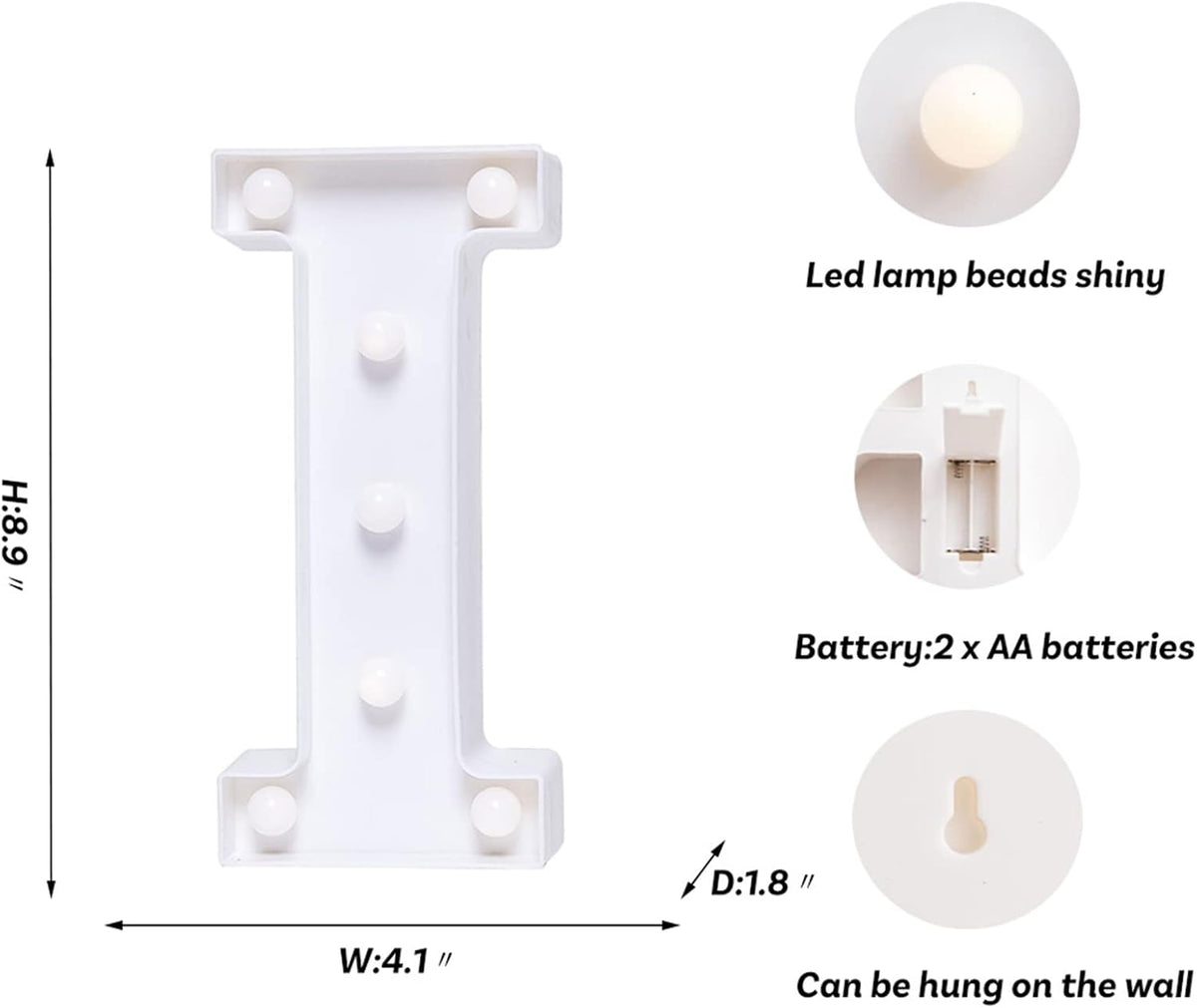 Foaky LED Letter Lights Sign Marquee Light Up Letters Sign for Night Light Wedding/Birthday Party
