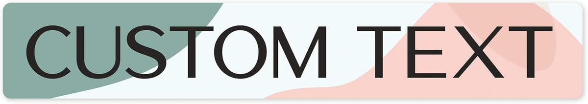 Custom Sign, Custom Street Sign, 11 Font Colors, 13 Font Styles, 4 Hole Options, 22 Sizes, 6x36