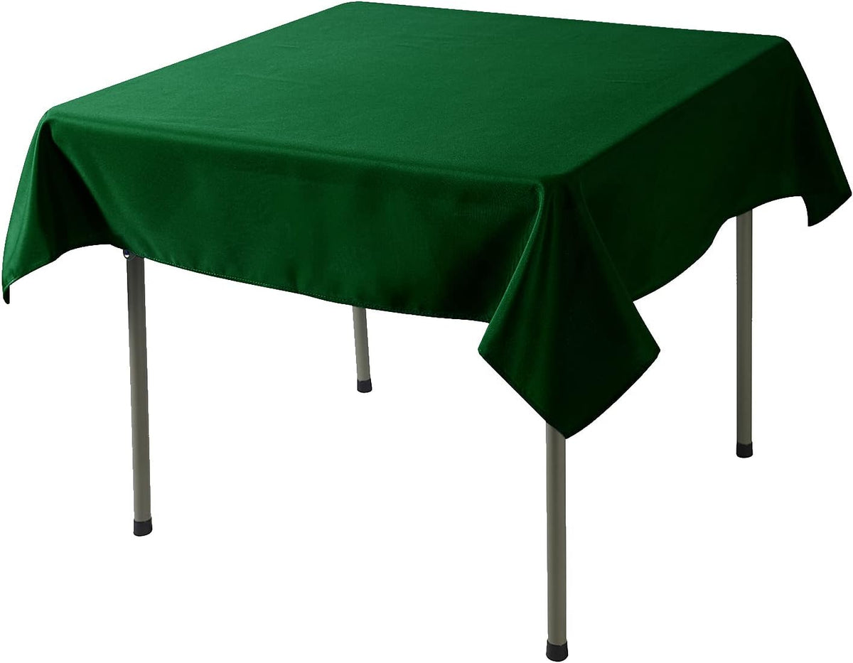 Cupuamon Square Tablecloth 52x52 inch Washable Polyester Fabric Table Cloth for Wedding Party