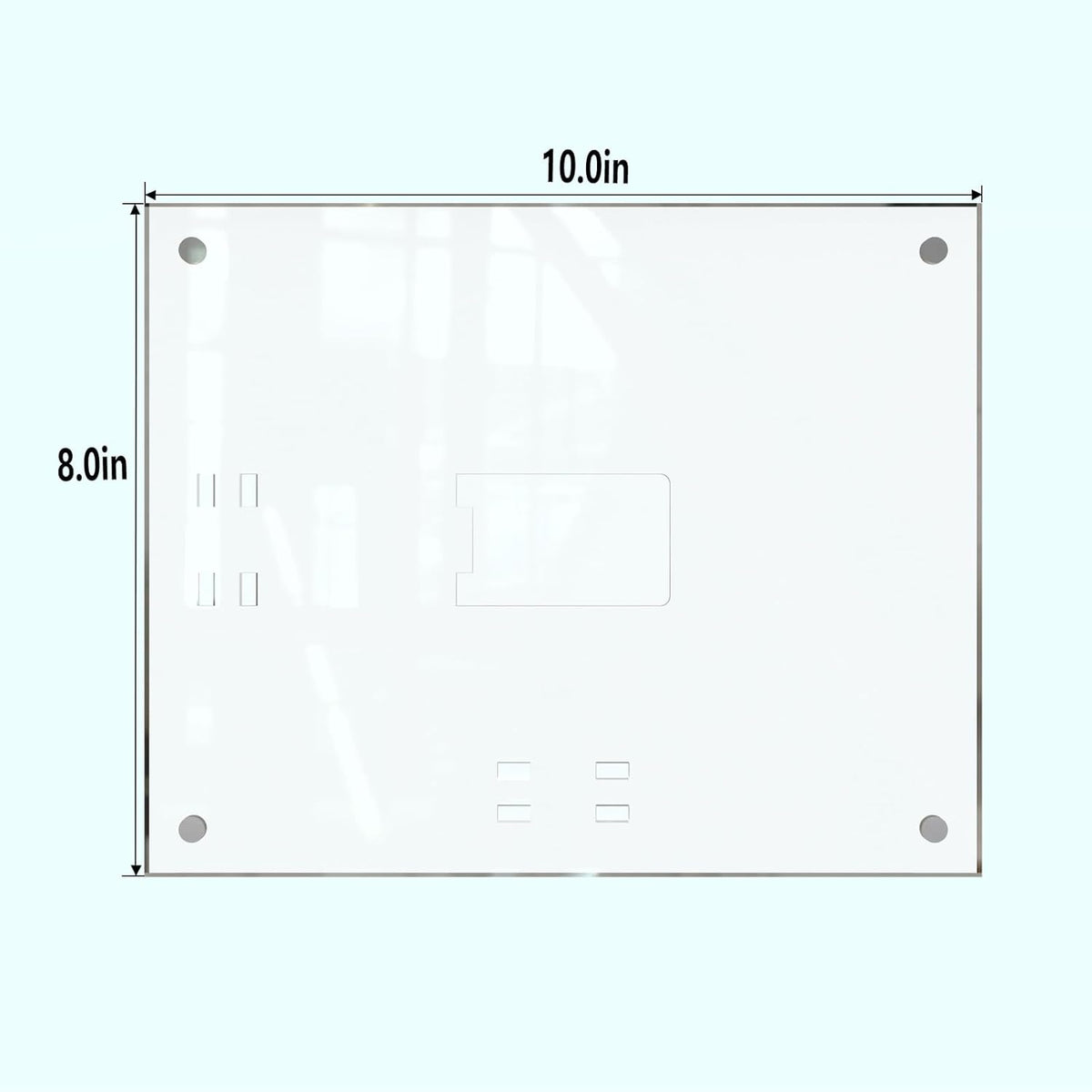 HELPLEX Picture Frames, 6 Pack 8x10 inch Acrylic Picture Frame Clear 8 x 10 Photo Frames Magnetic