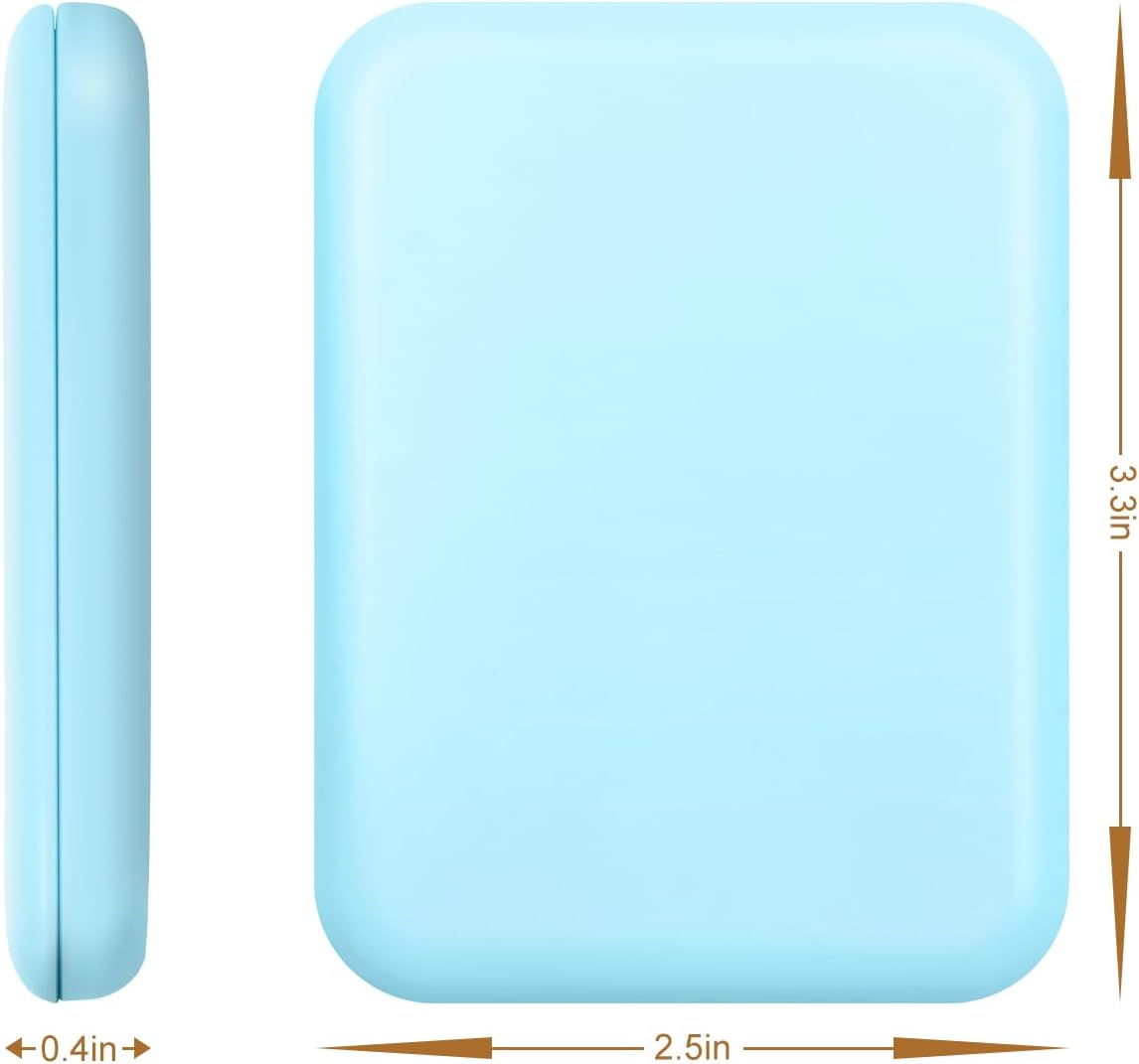 Compact Mirror, 1X/3X Magnification LED Pocket Mirror with Nternal BIattery, Mini Mirror for Purse