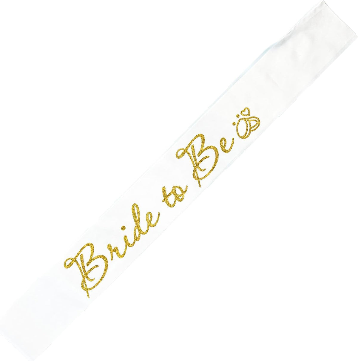 White Bride to Be Sash for Bridal Shower Bachelorette Party Wedding Hen Party Decorations