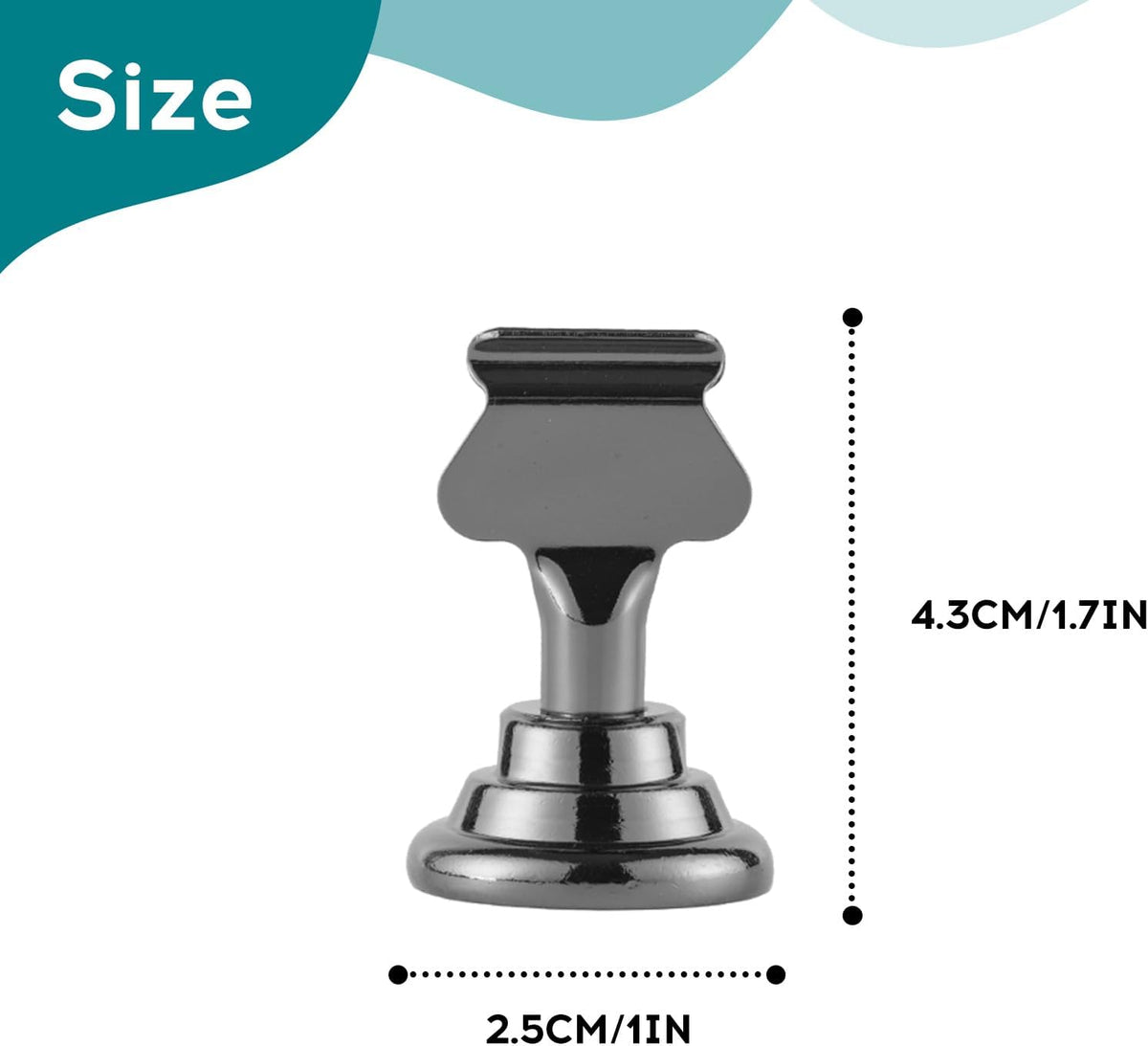 Urban Deco 16PK Table Number Holders Place Card Holders 1.7 Inch Table Card Holders Steel Card