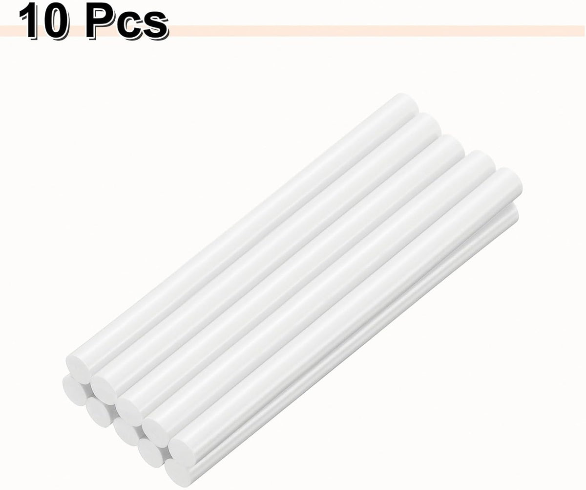 HARFINGTON 10pcs Hot Glue Sticks 0.43" Dia x 5.91" Long EVA Mini Hot Melt Adhesive Glue Stick for