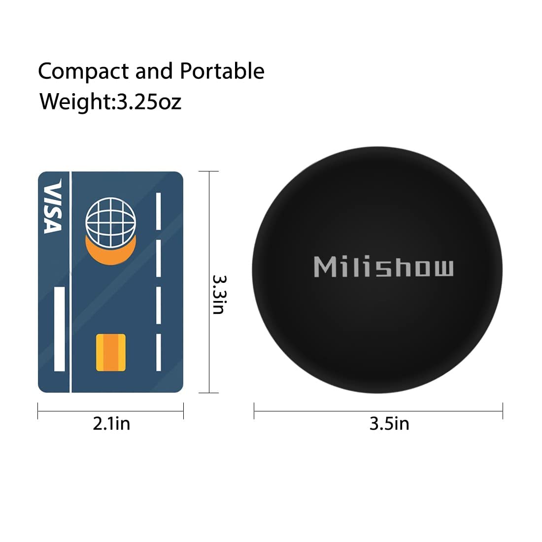 Compact Mirror with LED Light,1x/10x Magnifying Rechargeable Mirror,3.5in, Dimmable Travel Mirror