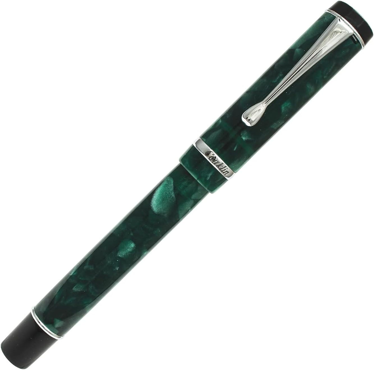 Conklin Duragraph Fountain Pen Forest Green - Fine Nib, Luxury Writing Instrument, Premium Resin