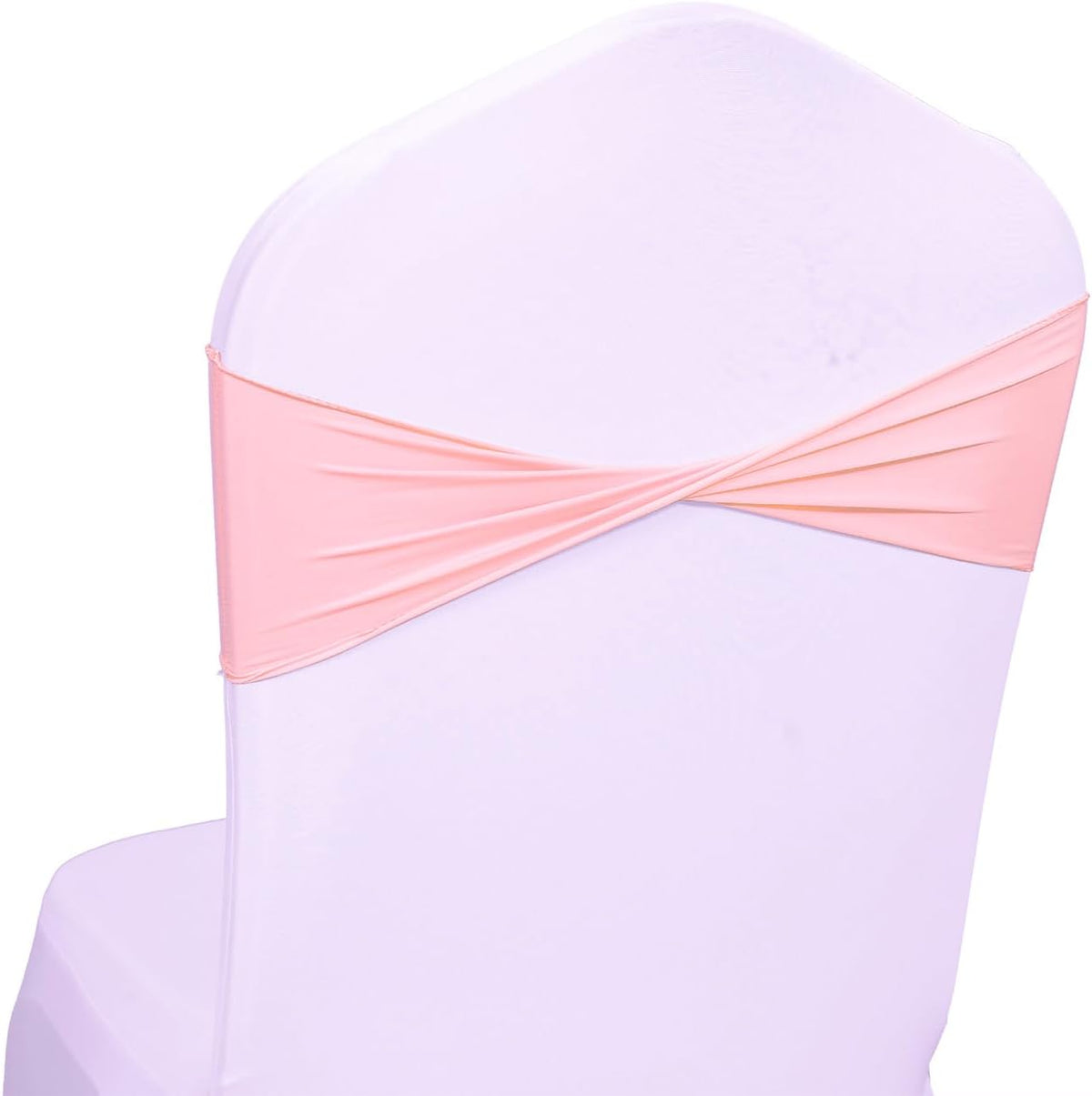 VDS Pack of 75 PCS | Dusty Rose | Spandex Chair Sashes Bows Without Buckle | Stretch Elastic