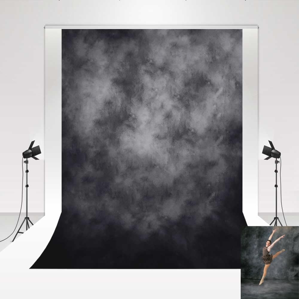 Kate 5x7ft/1.5x2.2m Medium Grey Portrait Backdrop Headshot Background Gray Texture Fabric