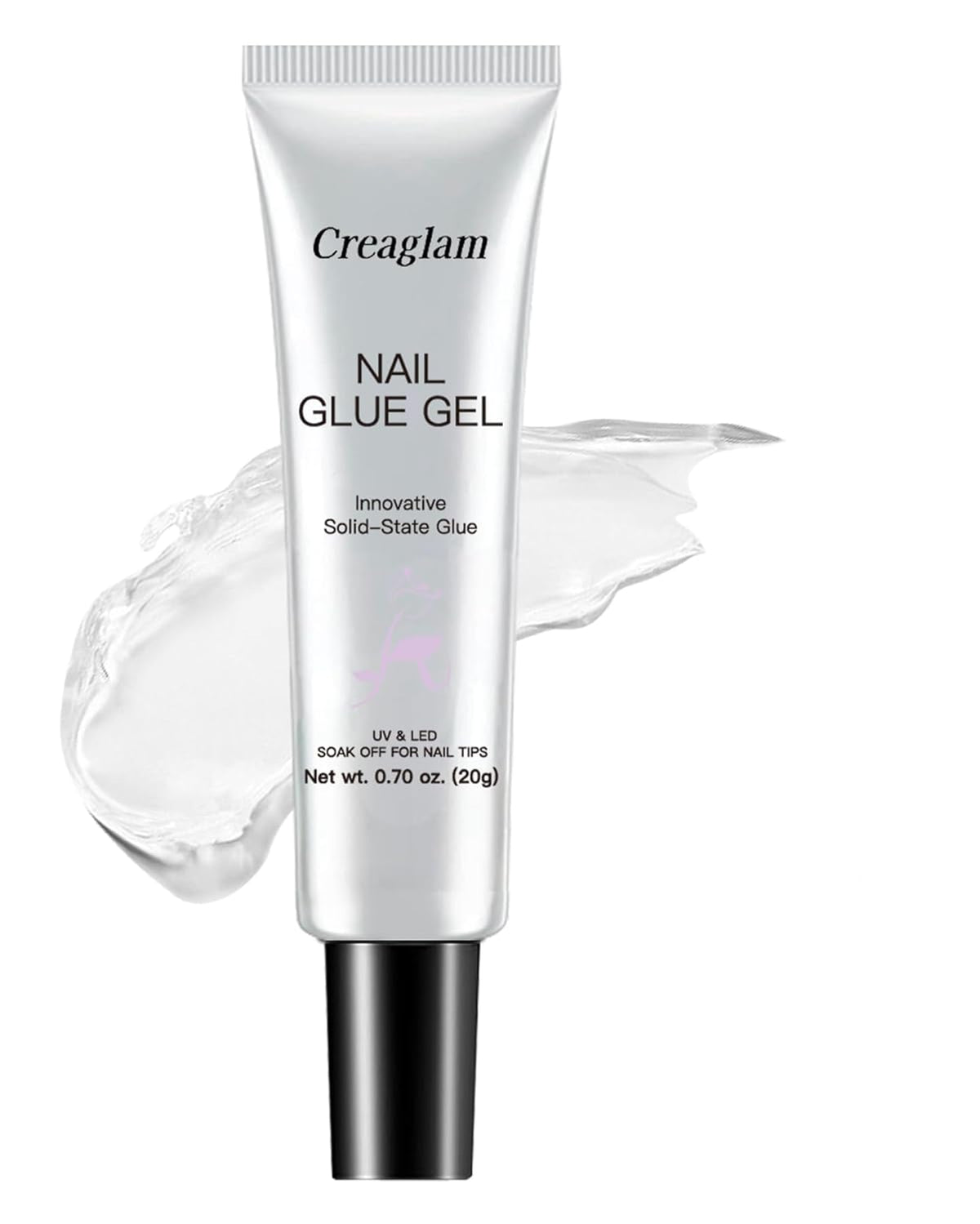 Solid Gel Nail Tips: Semi Solid Soft Nail Glue for Press Super Strong Fake Nail Glue Acrylic Nails