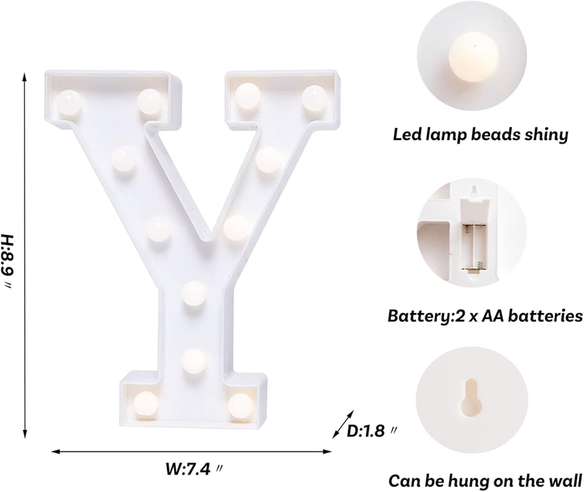 Foaky LED Letter Lights Sign Marquee Light Up Letters Sign for Night Light Wedding/Birthday Party