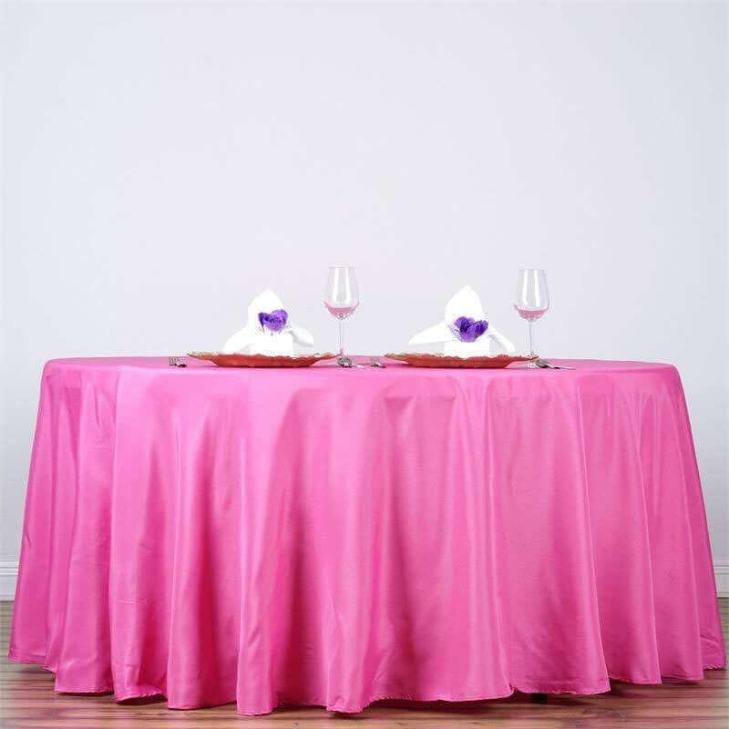 Efavormart Round Tablecloth, 132 Inch Stain & Wrinkle Resistant Washable Table Cloth, Decorative