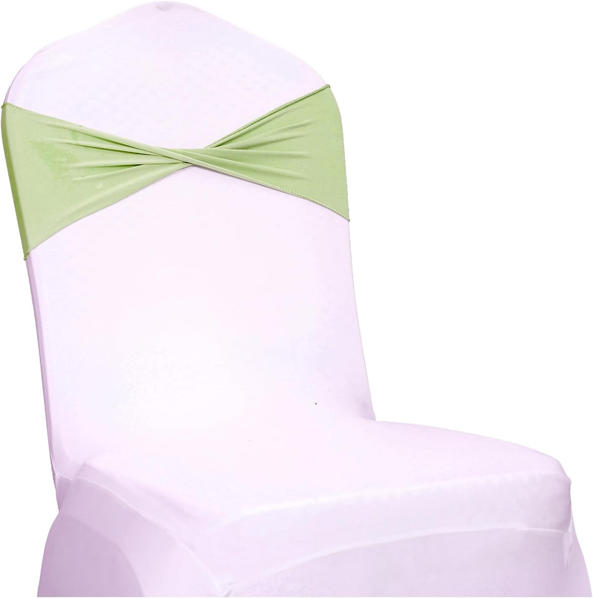 MDS Pack of 75 Spandex Chair Sashes Bows Elastic Stretch Dining Chair Bands Ties Without Slider