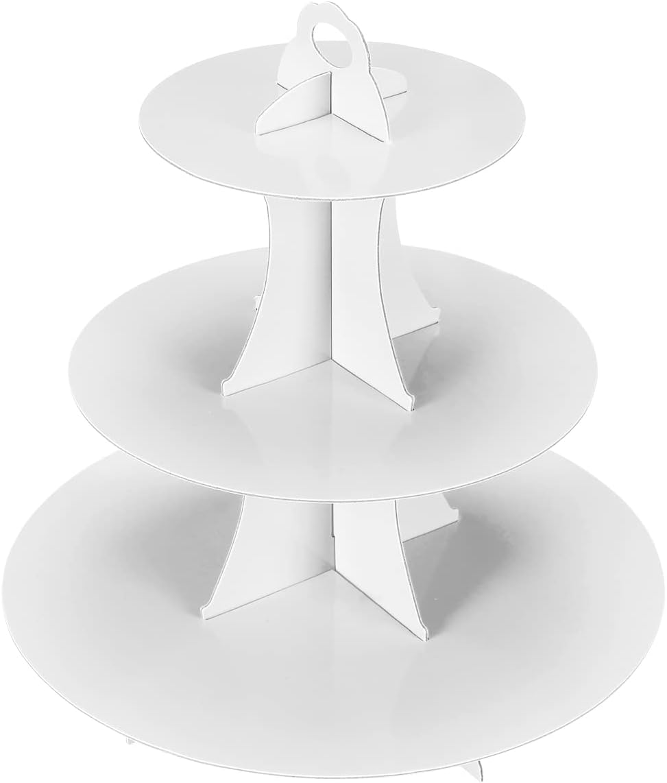3-Tier Cupcake Stand, Cake Stand holder, Tiered DIY Cupcake Stand Tower for Dessert Table Displays