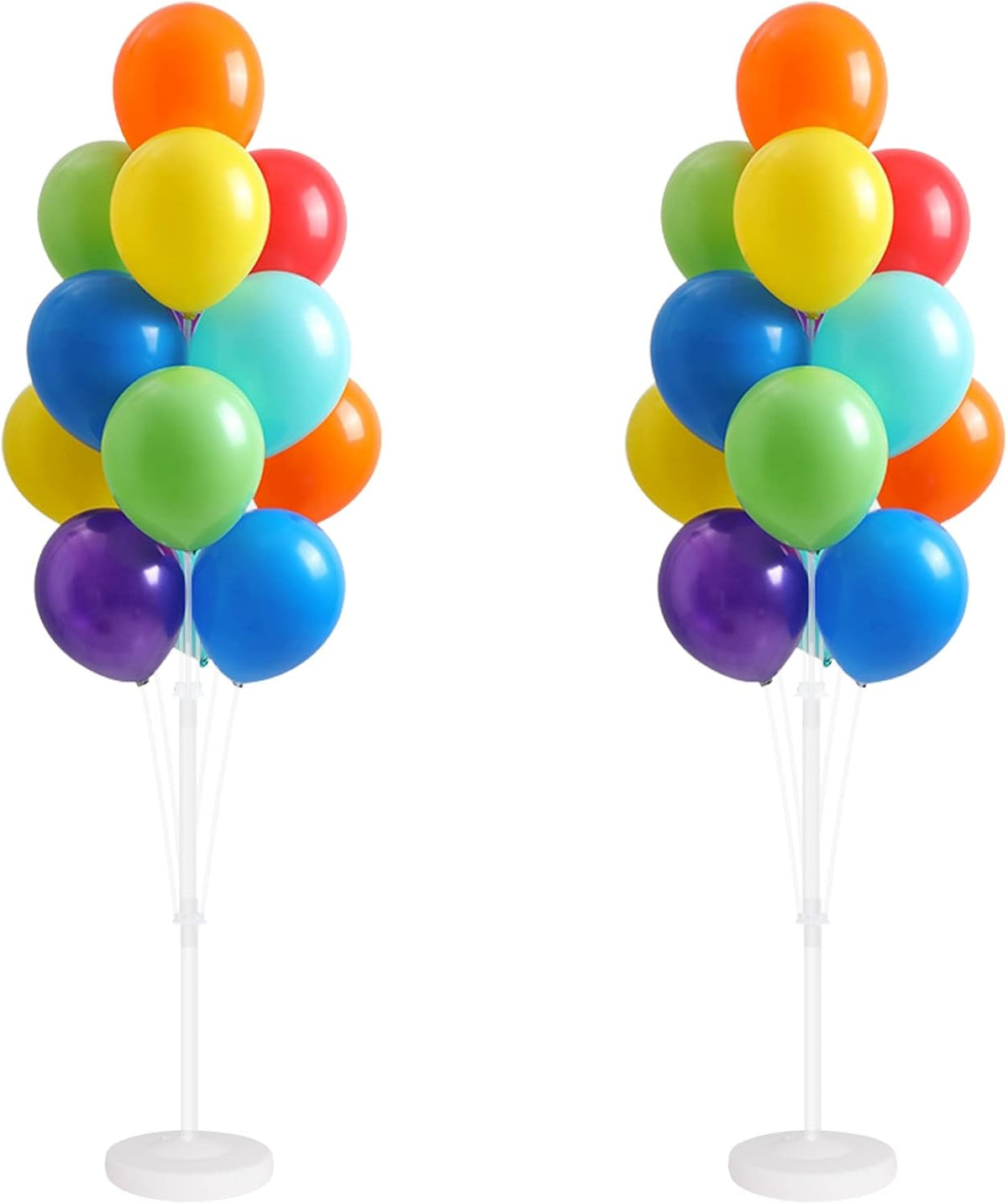 Balloon Column Kit for Floor - Set of 2, Balloon Tower Backdrop Decoration with Stand, Base and