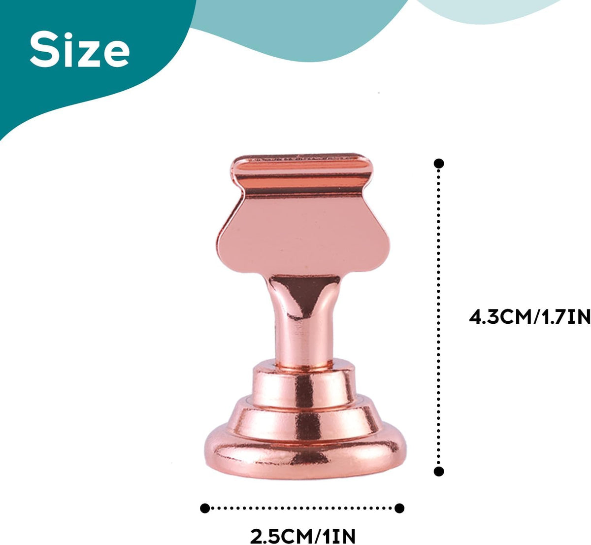 Urban Deco 16PK Table Number Holders Place Card Holders 1.7 Inch Table Card Holders Steel Card