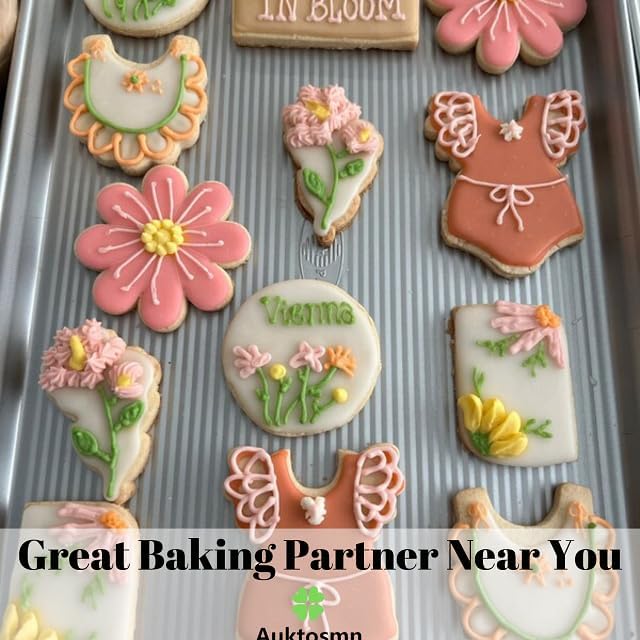 Wildflower Baby Shower Cookie Cutters Set - 7-Piece - Stainless Steel - Dishwasher Safe - Perfect