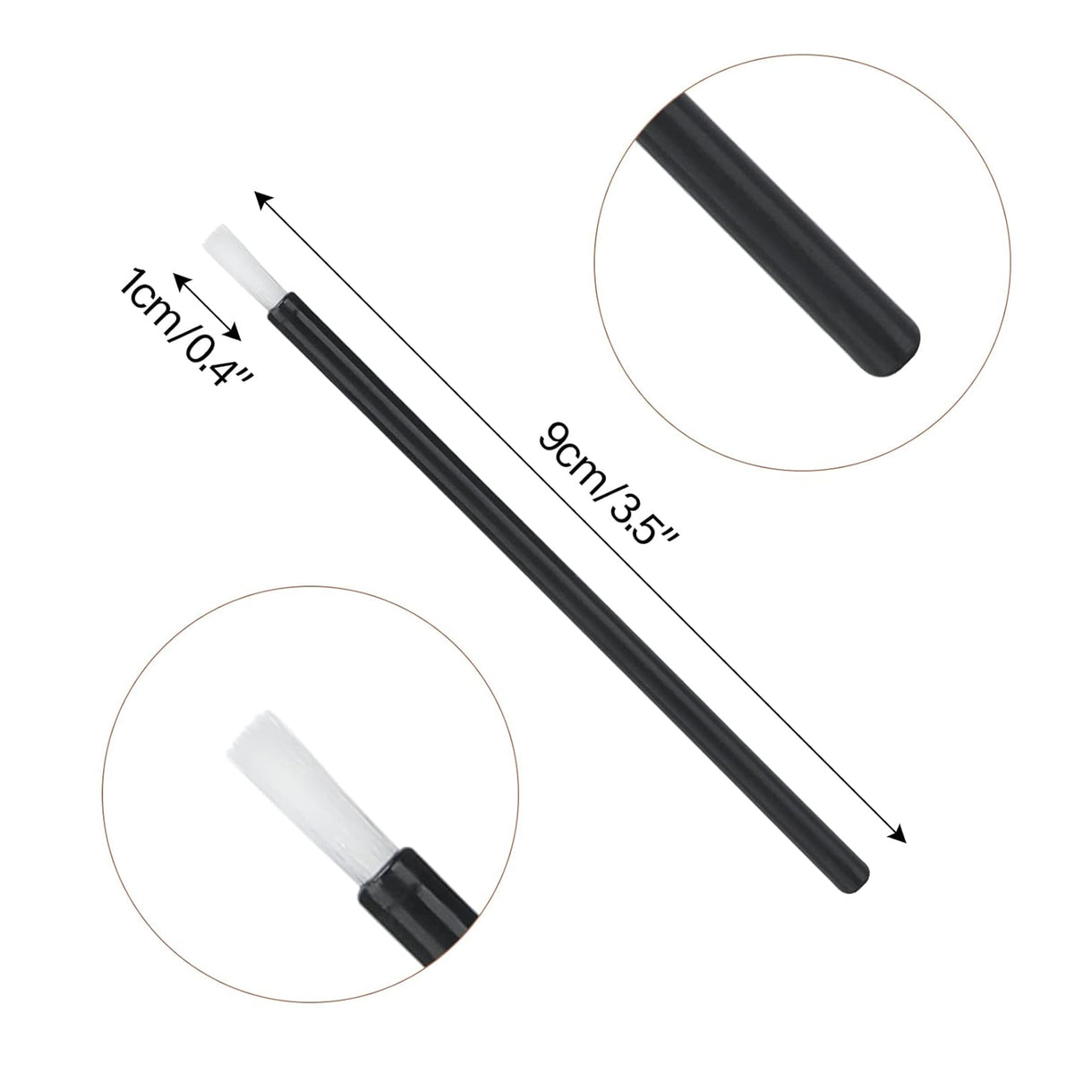 G2PLUS Lip Brushes, 50Pcs Disposable Lip Gloss Wands, Portable and No-Clean Lipstick Applicator
