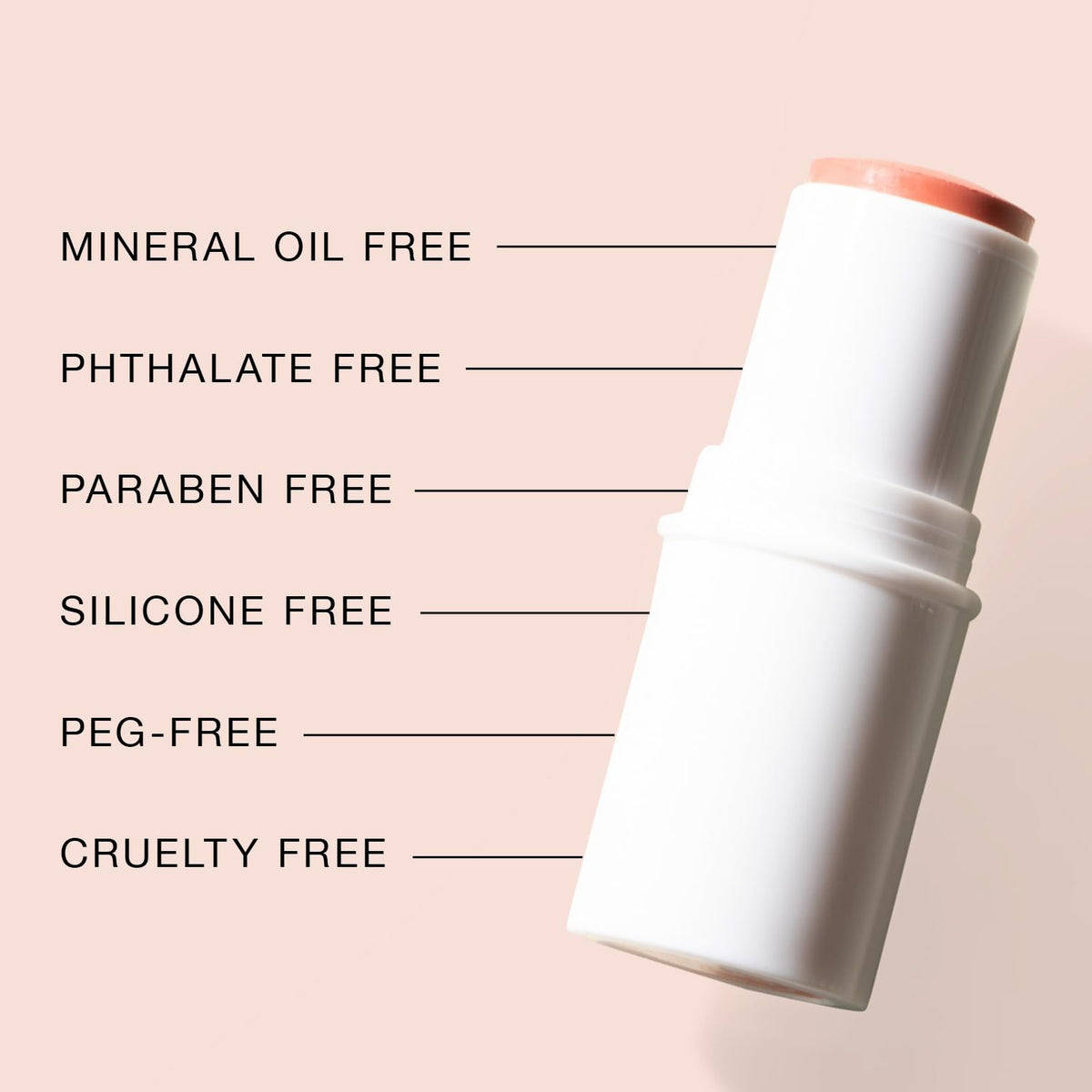 Boomstick Golden Peach ™ - Warm, Coral-Peach Blush Stick and Lipstick - Multistick, Vegan, Makeup