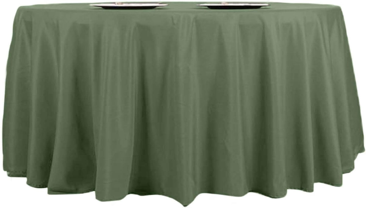 Efavormart Round Tablecloth, 120 Inch Stain & Wrinkle Resistant Washable Table Cloth, Decorative