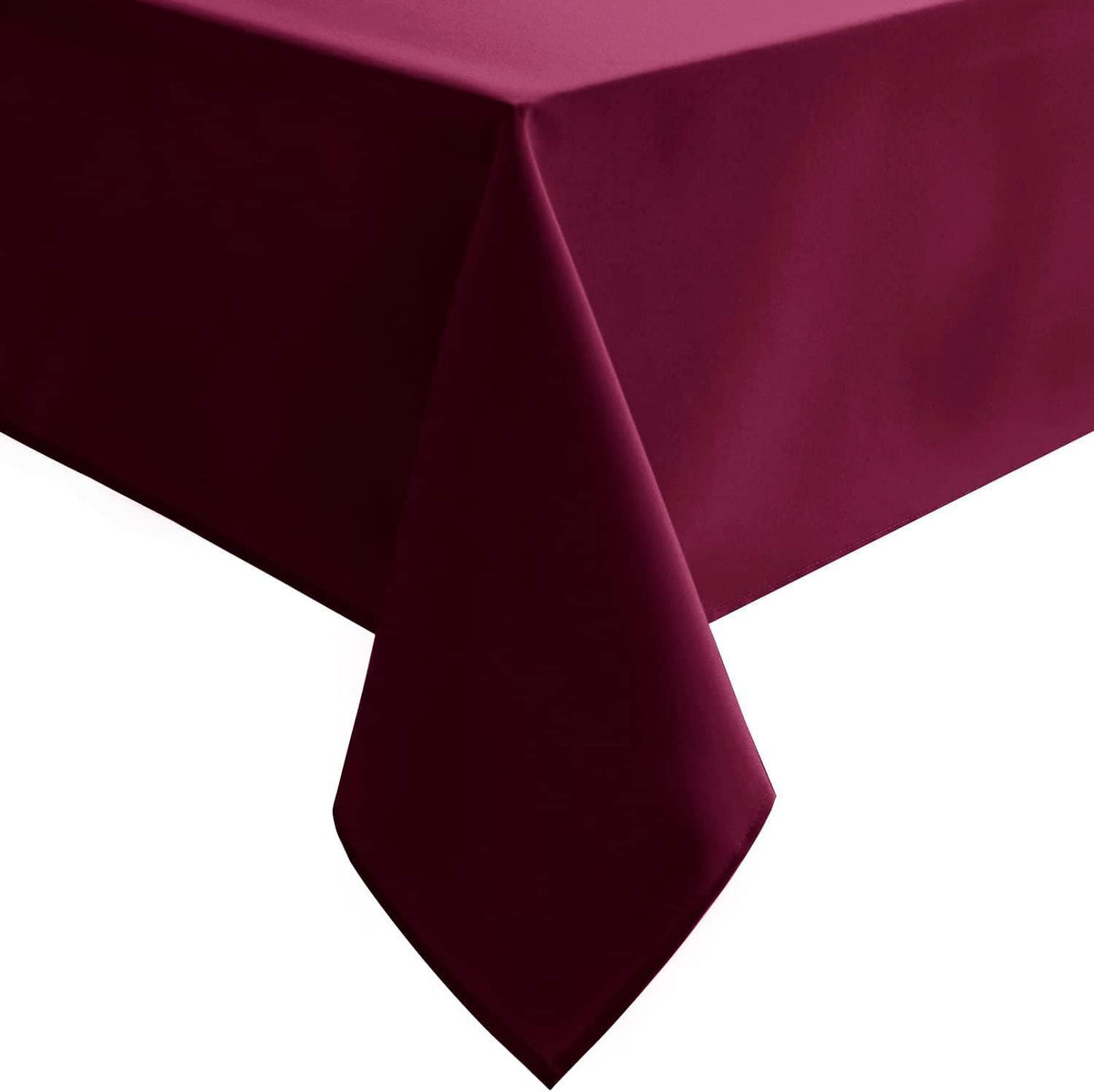 Hiasan Burgundy Tablecloth for Rectangle Tables - Waterproof, Spillproof & Wrinkle Resistant