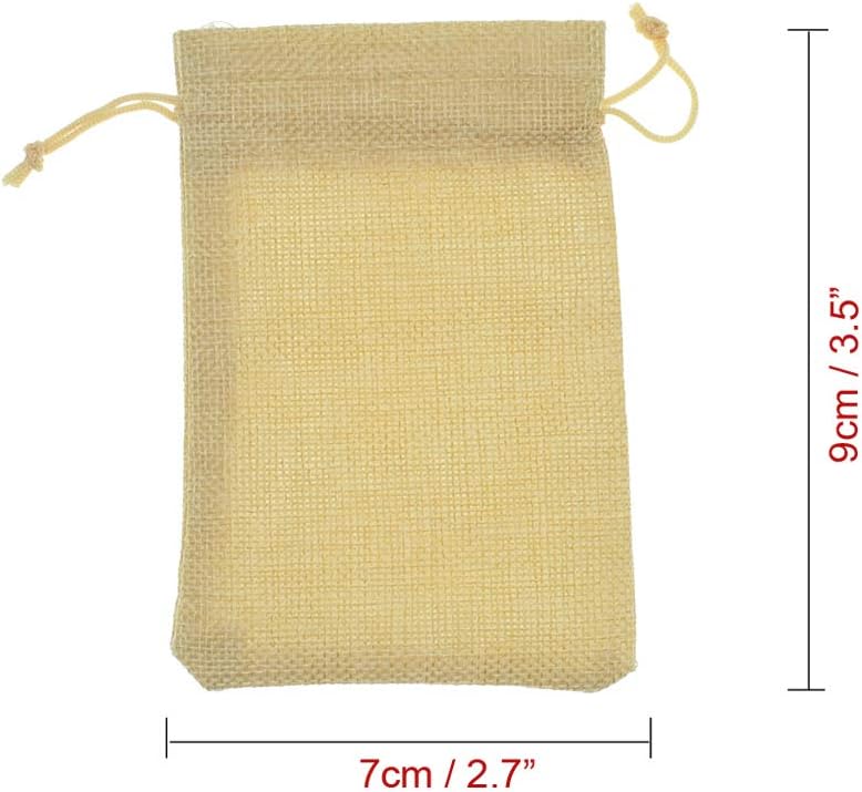 Burlap Bags with Drawstring, 20pcs Assorted Colored Small Jute Bags Christmas Wedding Party Favor