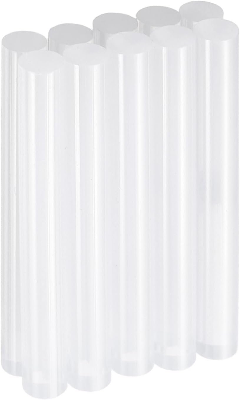 HARFINGTON 10pcs Hot Glue Sticks 0.43" Dia x 3.94" Long EVA Mini Hot Melt Adhesive Glue Stick for
