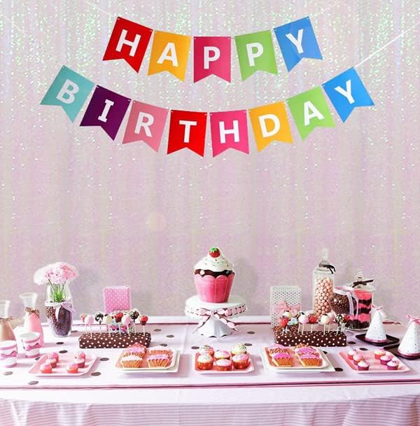 Poise3EHome 7FT x 7FT Iridescent Sequin Photography Backdrop Curtain for Party Decoration