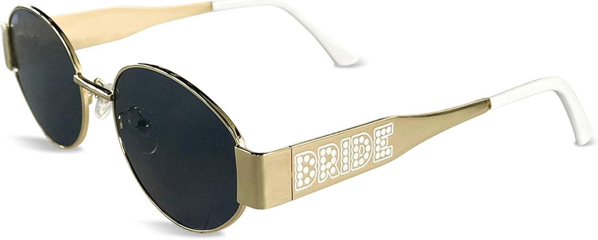 Bride's Babes Bride Sunglasses,Bachelorette Party Decorations,Bridal Shower Accessory,Metal Frames