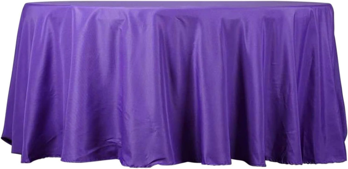 Efavormart Round Tablecloth, 132 Inch Stain & Wrinkle Resistant Washable Table Cloth, Decorative