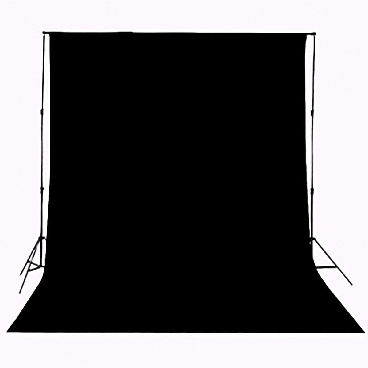 Background Solid Black Backdrop Muslin Portrait Background Screen for Photo Backdrop Video