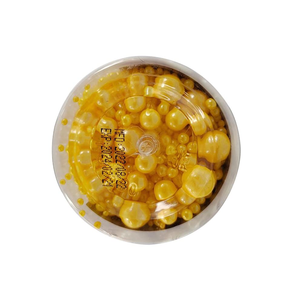 Edible Yellow Sugar Pearls Candy Sprinkles 120G/ 4.23Ounce Baking Cake Sprinkles Cupcake and Cake