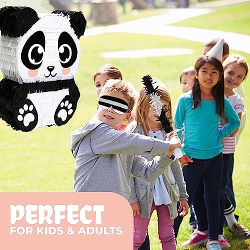 Panda Pinata, Hand Made Animal Pinata Perfect for Birthday Party, Theme Party, Decoration(17x13x4