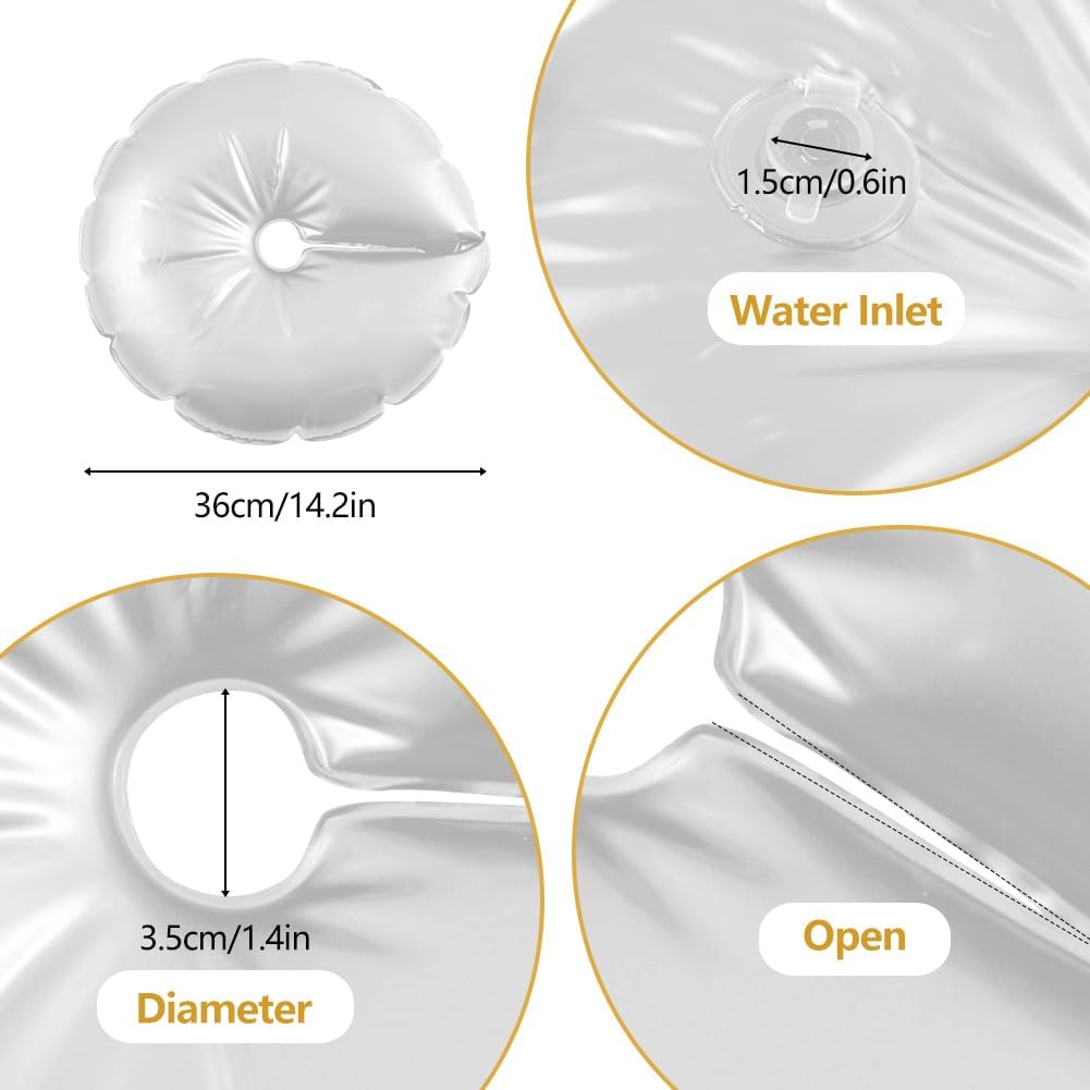 White Balloon Arch Weights, Heavy Duty Water-Filled Base Weights for Party Backdrop Stand Frames