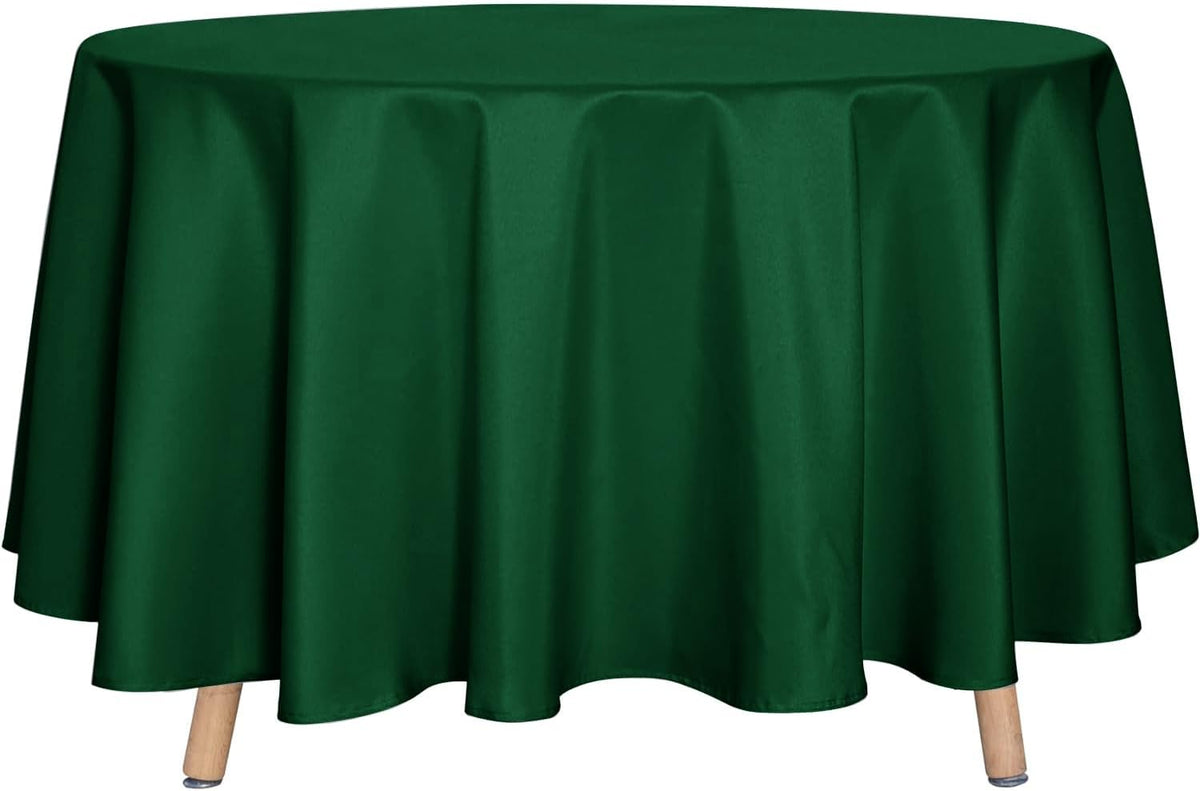 sancua Round Tablecloth - 108 Inch - Water Resistant Spill Proof Washable Polyester Table Cloth