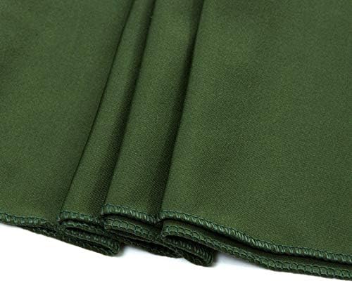 VDS Pack of 150 PCS | Olive Green | Spandex Chair Sashes Bows Without Buckle | Stretch Elastic