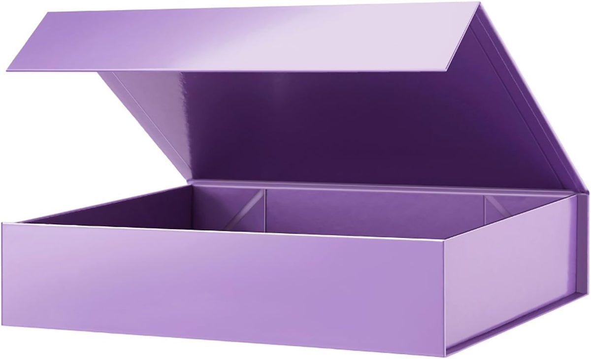 PACKHOME Gift Box 11.5x8x2.5 Inches, Sturdy Shirt Box with Magnetic Lid for Multiple Occasions
